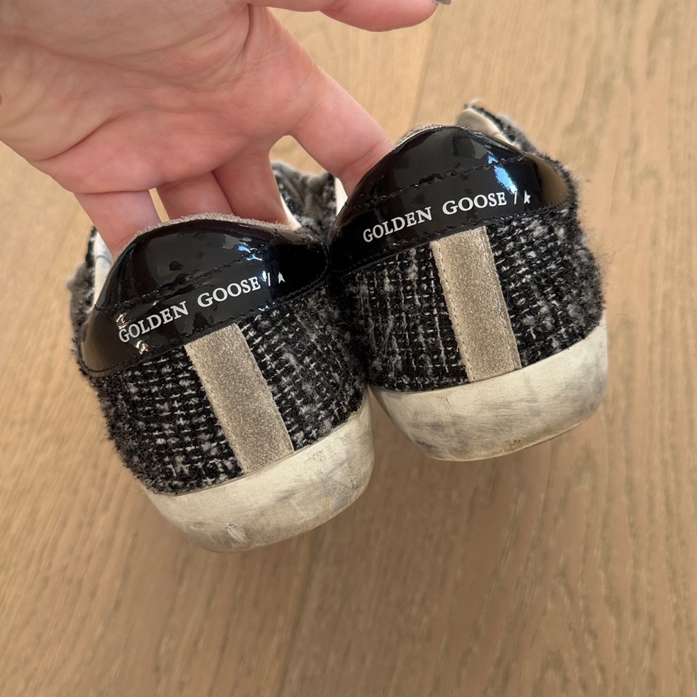 Golden Goose Superstar Low Top Tweed Sneakers 38 - Picture 6 of 10